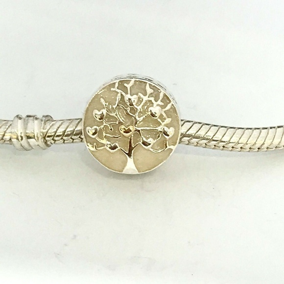 Pandora Jewelry - Authentic Pandora Sterling Silver & 14K Gold Tree of Hearts 792106EN23